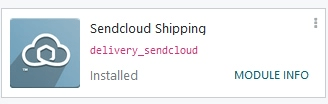 ماژول ارسال Sendcloud در ماژول Apps Odoo.