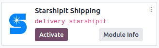 ماژول حمل و نقل Starshipit در ماژول اپلیکیشن‌های Odoo.