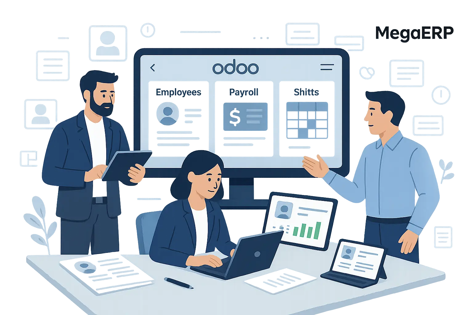منابع انسانی در odoo