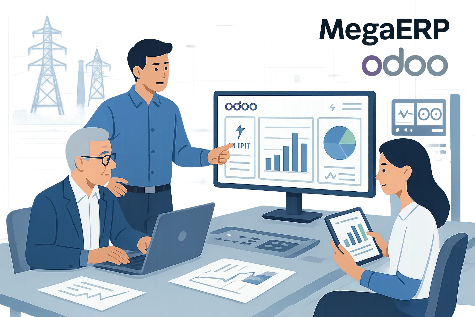 مانیتورینگ نیروگاه برق با اودوو