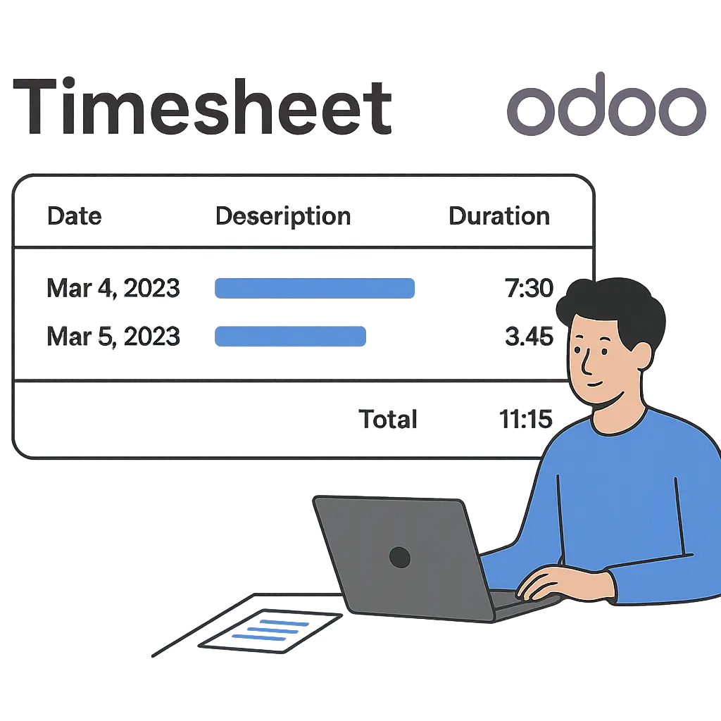 ساعت کارکرد در اودوو
