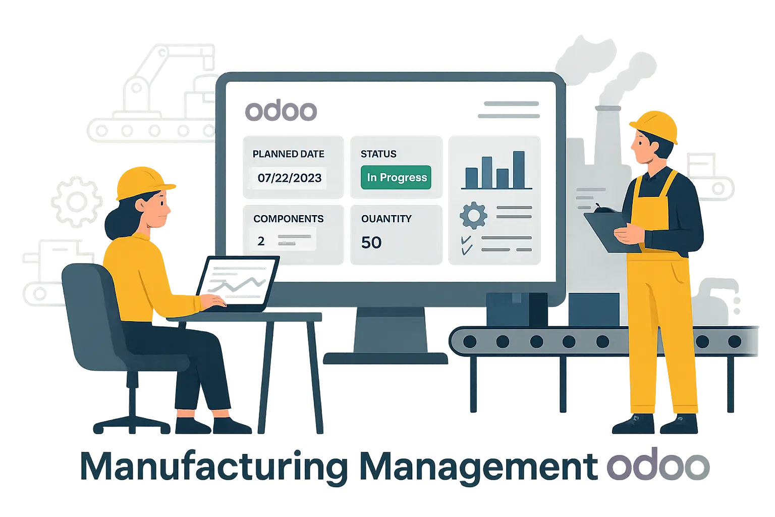 مدیریت کارخانه با اودوو