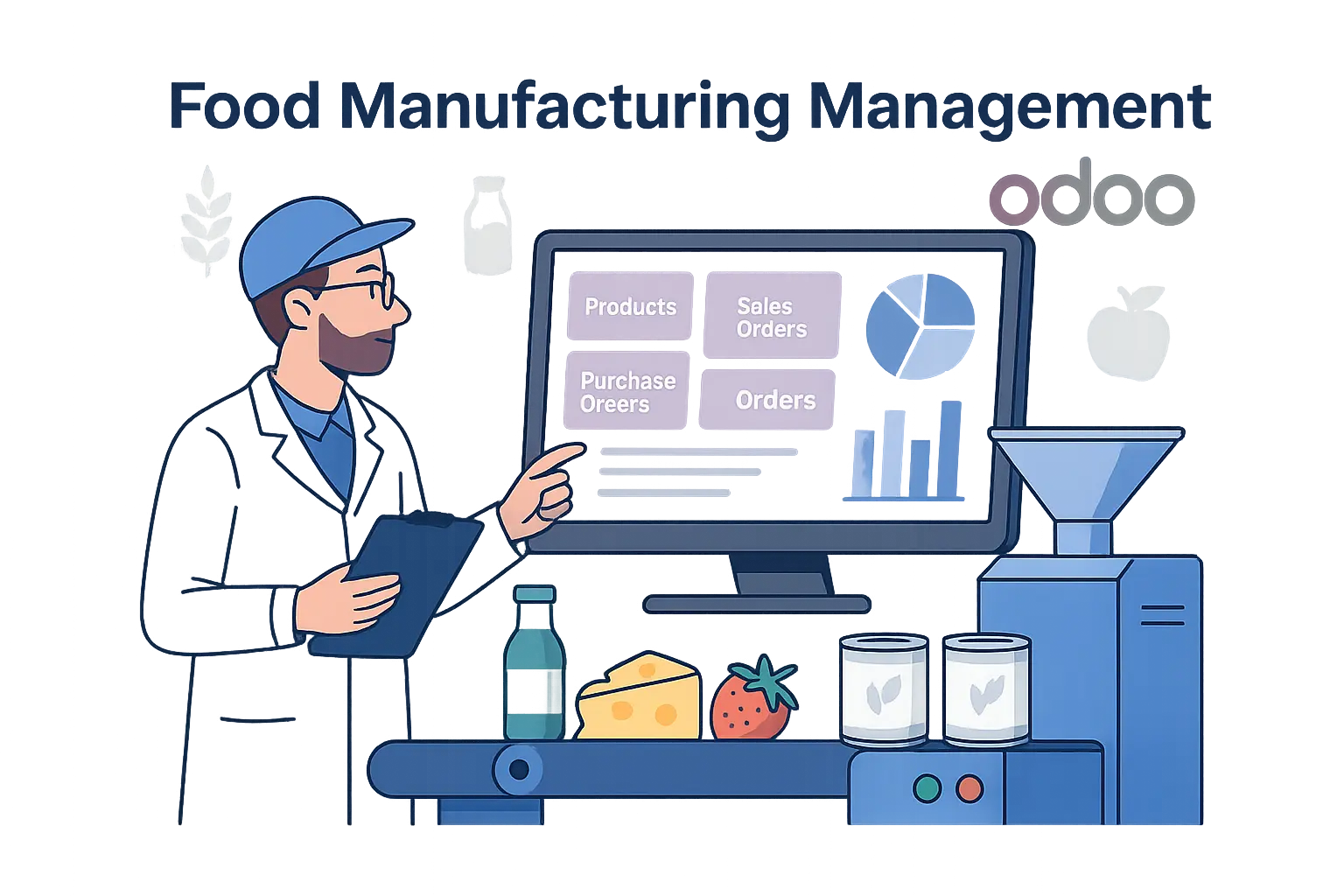 مدیریت کارخانه غذایی با اودوو