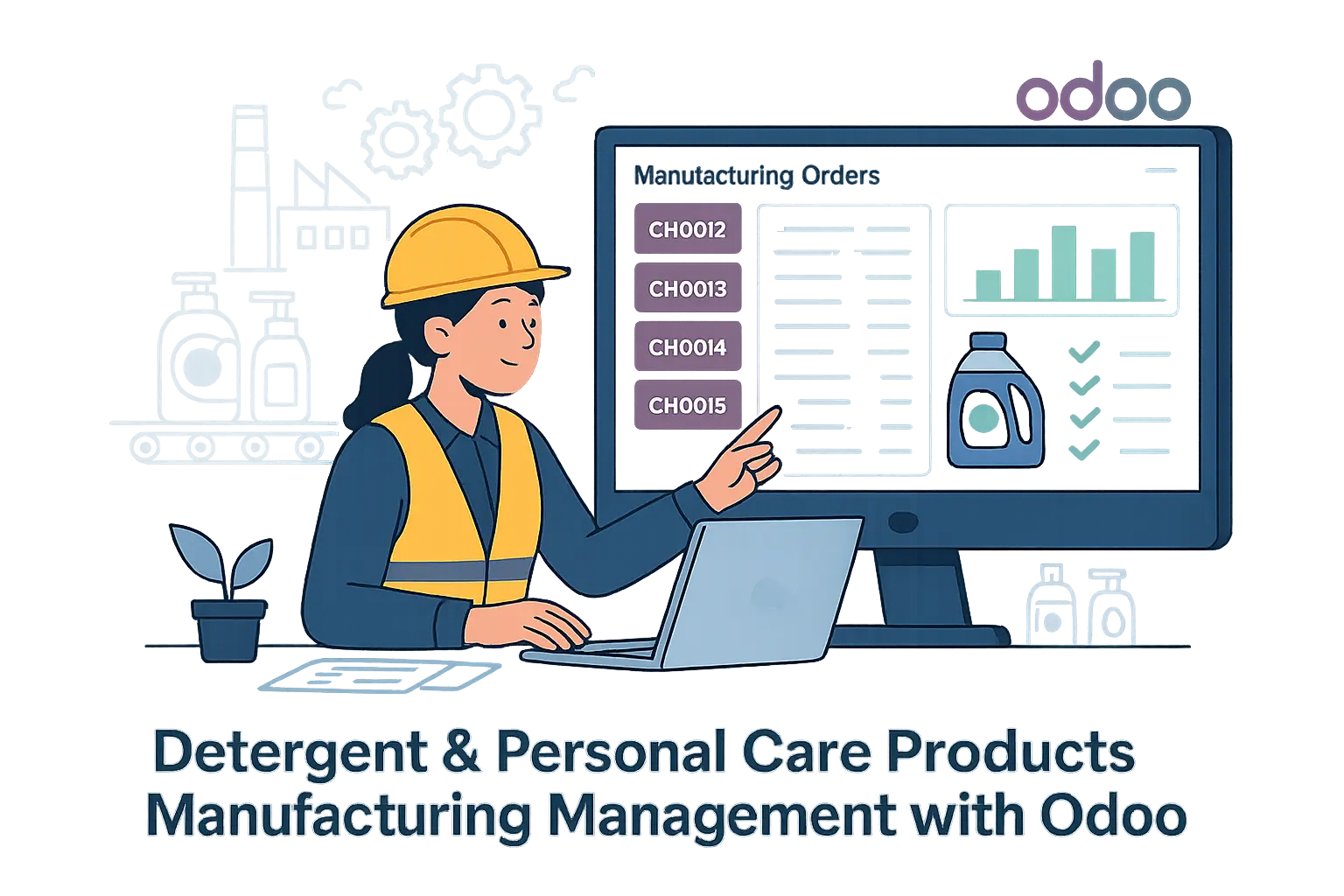 مدیریت کارخانه بهداشتی با اودوو