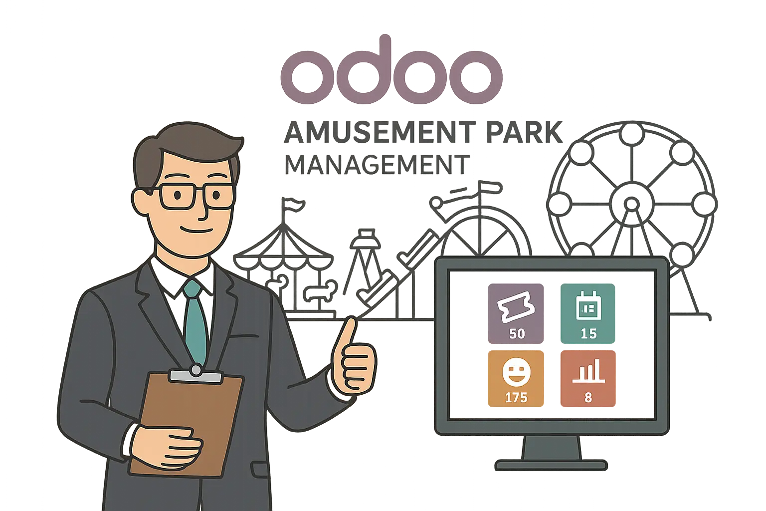 مدیریت شهربازی با اودوو