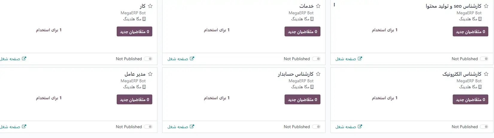 موقعیت های شغلی
