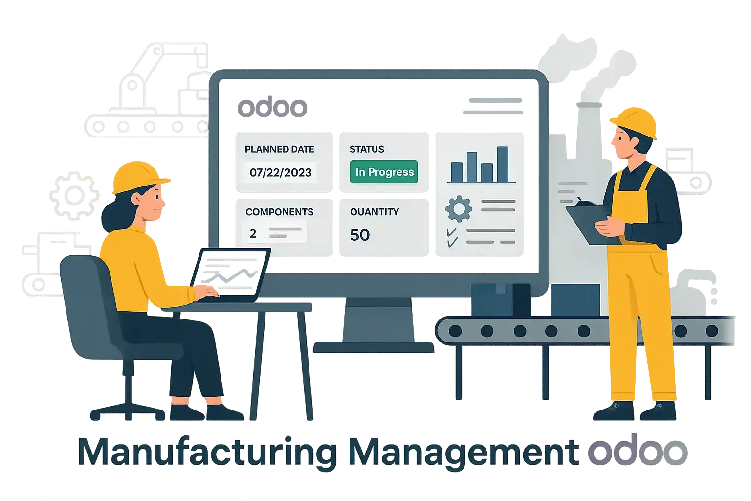 مدیریت کارخانه با اودوو