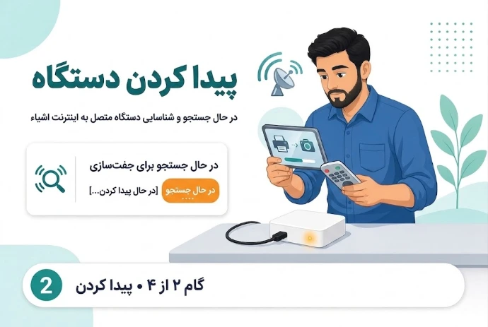 پیداکردن دستگاه
